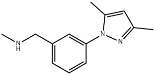 [3-(3,5-二甲基吡唑-1-基)苄基]-甲基-胺 结构式