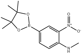 4-METHYLAMINO-3-NITROPHENYLBORONIC ACID, PINACOL ESTER 结构式