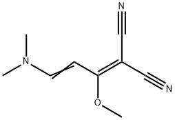 (E)-2-(3-(二甲基氨基)-1-甲氧基亚烯丙基)丙二腈 结构式