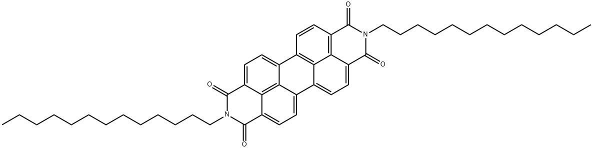N,N-二十三烷基苝-3,4,9,10-四羧二酰亚胺 结构式