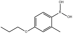 4-丙氧基-2-甲基苯硼酸 结构式