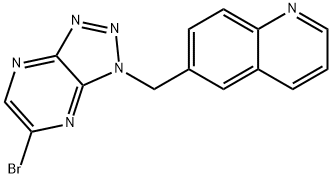 6-溴-1-(喹啉-6-甲基)-1H-1,2,3-噻唑并[4,5-B]吡嗪 结构式