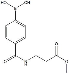 METHYL 3-(4-BORONOBENZAMIDO)PROPIONATE 结构式