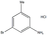 3-氨基-5-溴甲苯盐酸盐 结构式