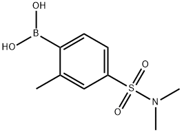 4-(N,N-DIMETHYLSULFAMOYL)-2-METHYLPHENYLBORONIC ACID 结构式