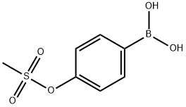 4-(METHYLSULFONYLOXY)PHENYLBORONIC ACID 结构式