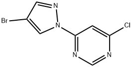 4-(4-BROMO-1H-PYRAZOL-1-YL)-6-CHLOROPYRIMIDINE 结构式