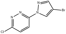 3-(4-BROMO-1H-PYRAZOL-1-YL)-6-CHLOROPYRIDAZINE 结构式