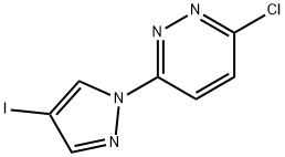 3-CHLORO-6-(4-IODO-1H-PYRAZOL-1-YL)PYRIDAZINE 结构式