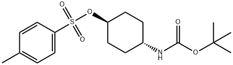 反式MS-BOC-环己胺 结构式