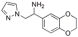 1H-Pyrazole-1-ethanamine,  -alpha--(2,3-dihydro-1,4-benzodioxin-6-yl)- 结构式