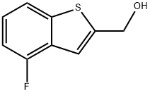 (4-FLUORO-1-BENZOTHIOPHEN-2-YL)METHANOL 结构式