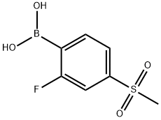 2-氟-4-(甲基磺酰基)苯硼酸 结构式