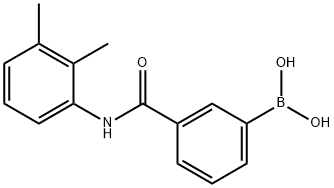 3-(2,3-二甲基苯基氨甲酰基)苯硼酸 结构式