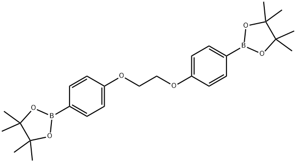 1,2-DI(4-BORONOPHENOXY)ETHANE, DIPINACOL ESTER 结构式