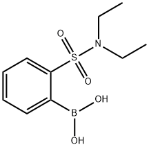 2-N.N-二乙基磺酰胺苯硼酸 结构式