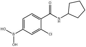 (3-Chloro-4-(cyclopentylcarbamoyl)phenyl)boronicacid