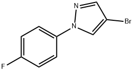 4-溴-1-(4-氟苯基)吡唑 结构式