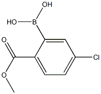 5-CHLORO-2-(METHOXYCARBONYL)PHENYLBORONIC ACID 结构式