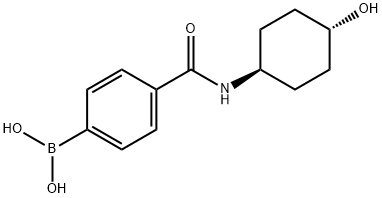4-(TRANS-4-HYDROXYCYCLOHEXYLCARBAMOYL)PHENYLBORONIC ACID 结构式