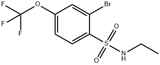 N-ETHYL 2-BROMO-4-TRIFLUOROMETHOXYBENZENESULFONAMIDE 结构式