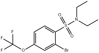 N,N-DIETHYL 2-BROMO-4-TRIFLUOROMETHOXYBENZENESULFONAMIDE 结构式