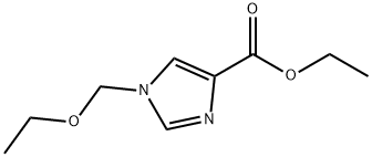 1-(乙氧甲基)-1H-咪唑-4-羧酸乙酯 结构式