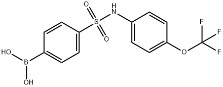 4-TRIFLUOROMETHOXYPHENYL 4-BORONOBENZENESULFONAMIDE 结构式