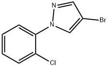 4-溴-1-(2-氯苯基)吡唑 结构式