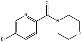 5-BROMO-2-MORPHOLINOCARBONYLPYRIDINE 结构式