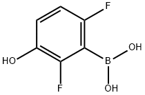 2.6-二氟-3-羟基苯硼酸 结构式