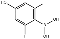 2,6-二氟- 4 -羟基苯乙酸 结构式