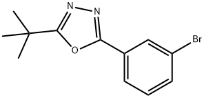 2-(3-BROMOPHENYL)-5-TERT-BUTYL-1,3,4-OXADIAZOLE 结构式