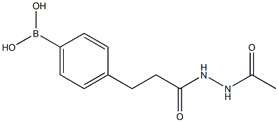 4-(3-(2-ACETYLHYDRAZINYL)-3-OXOPROPYL)PHENYLBORONIC ACID 结构式