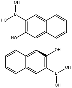 (S)-2,2-DIHYDROXY-1,1-BINAPHTHALENE-3,3-DIBORONIC ACID 结构式