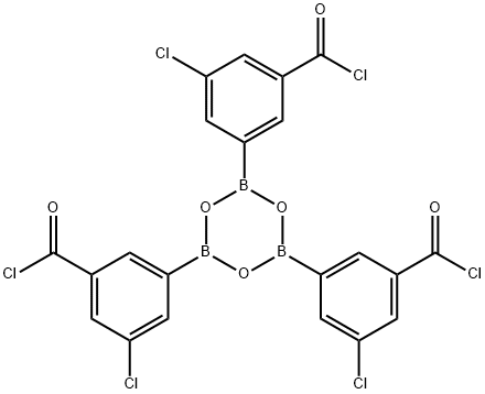 3-CHLORO-5-(CHLOROCARBONYL)PHENYLBORONIC ACID, ANHYDRIDE 结构式