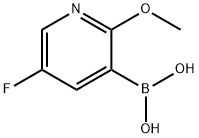5-fluoro-2-methoxy-3-pyridineboronic acid 结构式