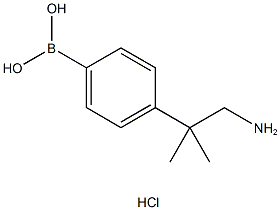 2-METHYL-2-(4-BORONOPHENYL)PROPYLAMINE, HCL 结构式