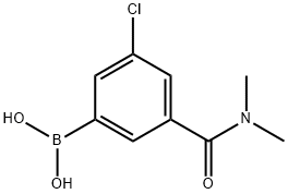 (3-Chloro-5-(dimethylcarbamoyl)phenyl)boronicacid