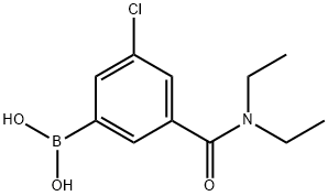N-DIETHYL 3-BORONO-5-CHLOROBENZAMIDE 结构式