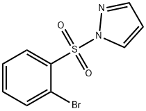 1-(2-BROMOPHENYLSULFONYL)-1H-PYRAZOLE 结构式