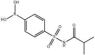 4-(N-ISOBUTYRYLSULFAMOYL)PHENYLBORONIC ACID 结构式