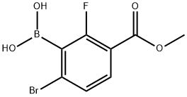 2-氟-3-(甲氧基羰基)苯硼酸 结构式