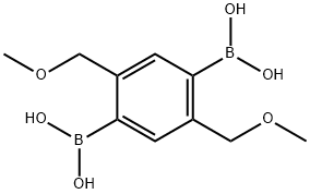 2,5-BIS(METHOXYMETHYL)-1,4-PHENYLENEDIBORONIC ACID 结构式