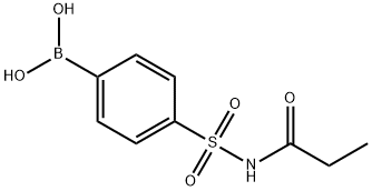 4-(N-PROPIONYLSULFAMOYL)PHENYLBORONIC ACID 结构式