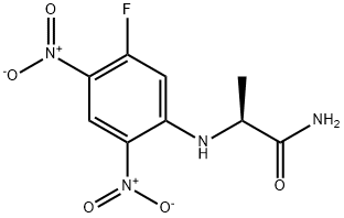 N-A-(2,4-二硝基-5-氟苯基)-L-丙氨酸 结构式