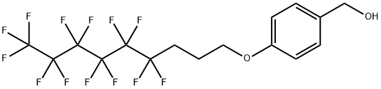 4-(4,4,5,5,6,6,7,7,8,8,9,9,9-十三氟壬基氧)苄醇 结构式