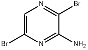 3,6-二溴吡嗪-2-胺 结构式