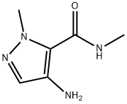 4-氨基-2-甲基-2H-吡唑-3-甲酸甲基酰胺 结构式