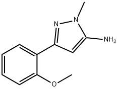 3-(2-甲氧基苯基)-1-甲基-1H-吡唑-5-胺 结构式